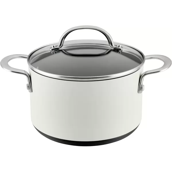 imageAnolon Achieve Hard Anodized Nonstick Saut Pan with Lid 3 Quart  CreamCream