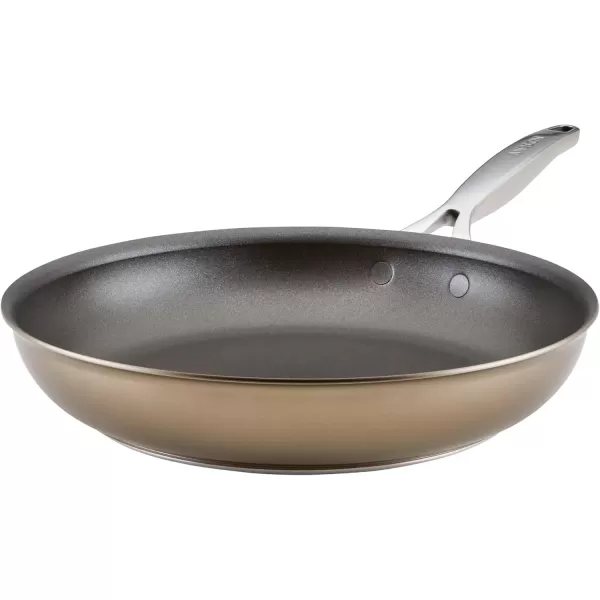imageAnolon Ascend Hard Anodized Nonstick Frying PanSkillet  Good for All Stovetops Gas Glass Top Electric ampamp Induction Dishwasher ampamp Oven Safe with Stainless Steel Handle 12 Inch  BronzeSkillet 12 Inch