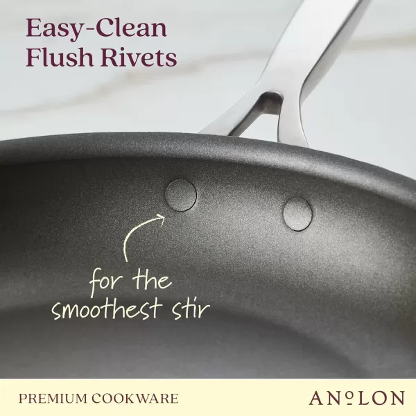 imageAnolon Ascend Hard Anodized Nonstick Frying PanSkillet  Good for All Stovetops Gas Glass Top Electric ampamp Induction Dishwasher ampamp Oven Safe with Stainless Steel Handle 12 Inch  BronzeSkillet 12 Inch