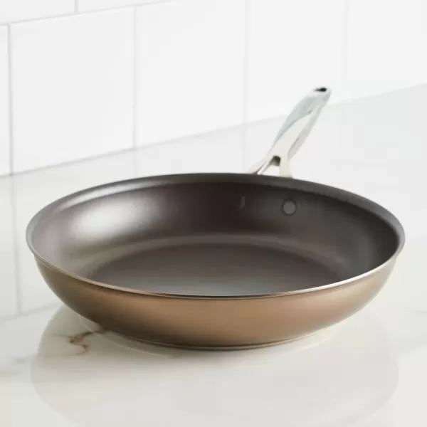 imageAnolon Ascend Hard Anodized Nonstick Frying PanSkillet  Good for All Stovetops Gas Glass Top Electric ampamp Induction Dishwasher ampamp Oven Safe with Stainless Steel Handle 12 Inch  BronzeSkillet 12 Inch