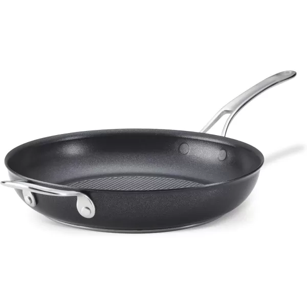 imageAnolon X Hybrid Nonstick Induction Frying PansSkillet Set 10 Inch and 12 Inch Dark GraySkillet w Helper Handle 12 Inch