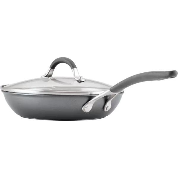 imageCirculon A1 Series with ScratchDefense Technology Nonstick Induction Frying PansSkillet Set 85 Inch and 10 Inch  Graphite Skillet Set 85quot ampamp 10quotSkillet Set w Lid 85  10  12