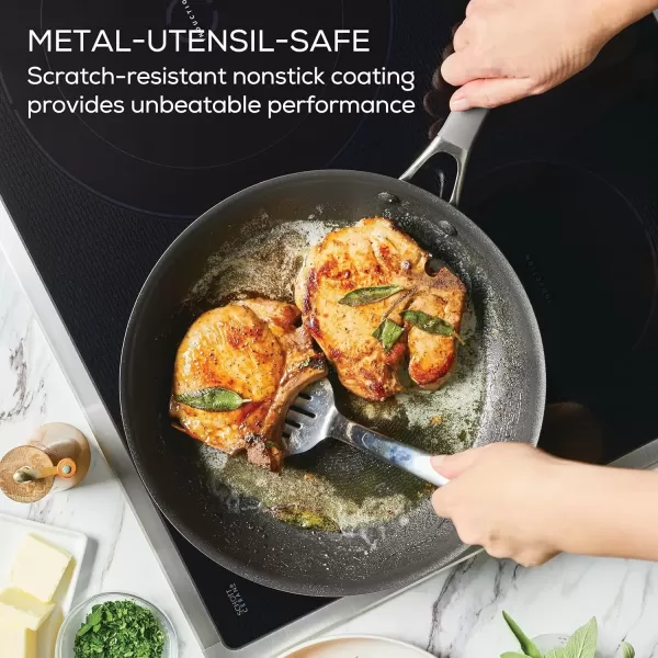 imageCirculon A1 Series with ScratchDefense Technology Nonstick Induction Frying PansSkillet Set 85 Inch and 10 Inch  Graphite Skillet Set 85quot ampamp 10quotSkillet Set 85  10