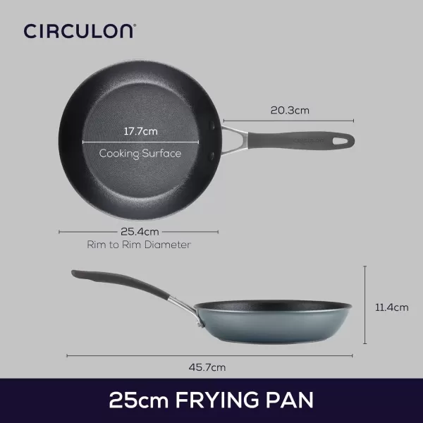 imageCirculon A1 Series with ScratchDefense Technology Nonstick Induction Frying PansSkillet Set 85 Inch and 10 Inch  Graphite Skillet Set 85quot ampamp 10quotSkillet 10