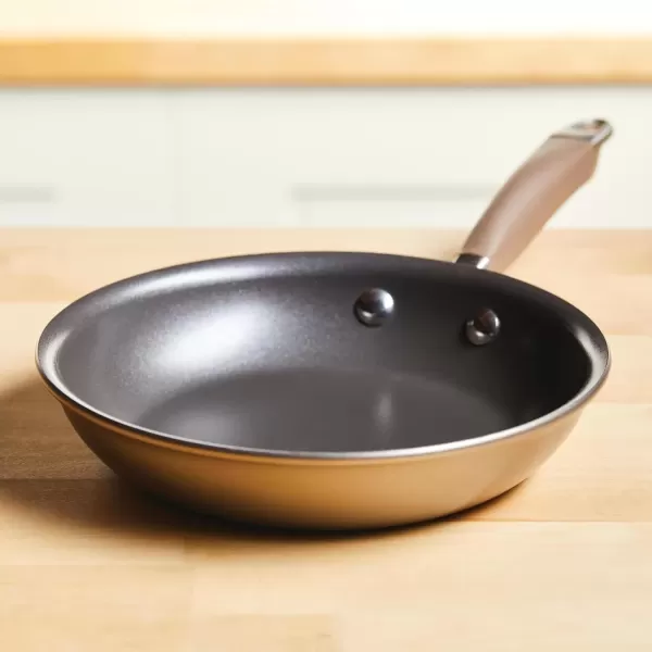 imageAnolon Advanced Home HardAnodized Nonstick Skillets 12Inch with Lid BronzeBronze