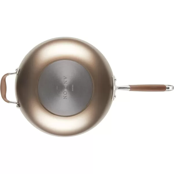 imageAnolon Advanced Home HardAnodized Nonstick Skillets 12Inch with Lid BronzeBronze