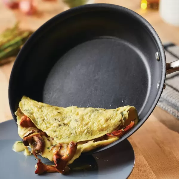 imageAnolon Advanced Home HardAnodized Nonstick Skillets 12Inch with Lid BronzeBronze