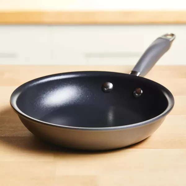 imageAnolon Advanced Home HardAnodized Nonstick Skillets 12Inch with Lid BronzeMoonstone