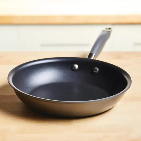 imageAnolon Advanced Home HardAnodized Nonstick Skillets 12Inch with Lid BronzeMoonstone