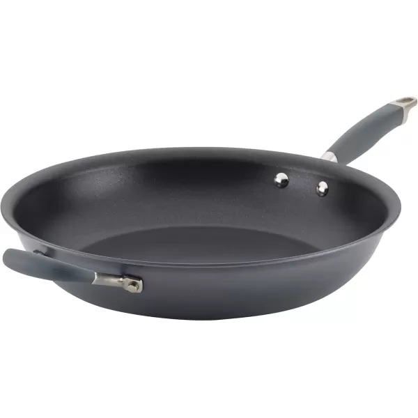 imageAnolon Advanced Home HardAnodized Nonstick Skillets 12Inch with Lid BronzeMoonstone