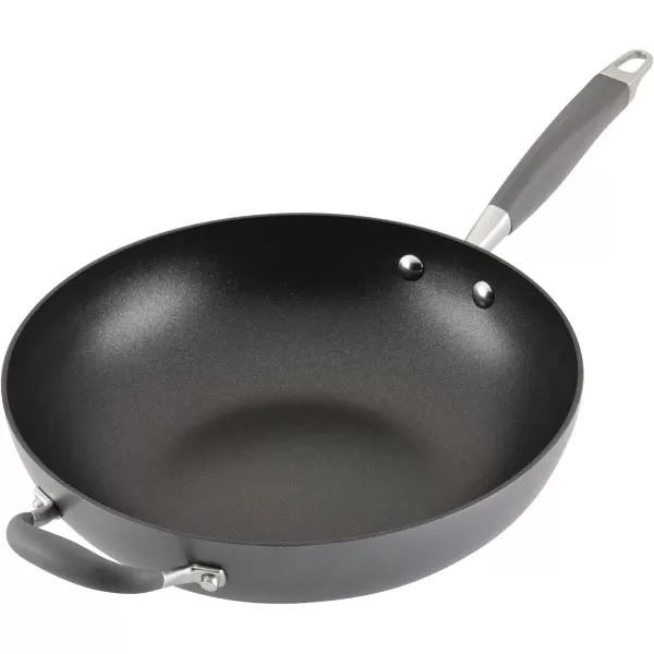 imageAnolon Advanced Home HardAnodized Nonstick Skillets 12Inch with Lid BronzeMoonstone