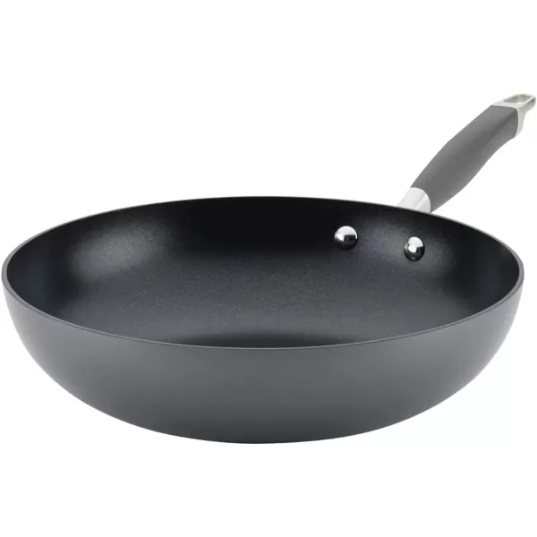 imageAnolon Advanced Home HardAnodized Nonstick Skillets 12Inch with Lid BronzeMoonstone