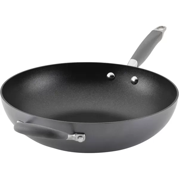 imageAnolon Advanced Home HardAnodized Nonstick Skillets 12Inch with Lid BronzeMoonstone