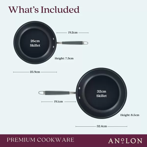 imageAnolon Advanced Home HardAnodized Nonstick Skillets 12Inch with Lid BronzeOnyx