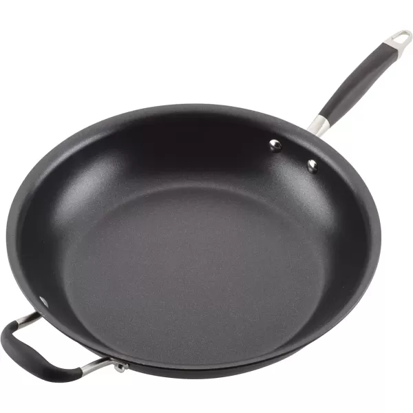 imageAnolon Advanced Home HardAnodized Nonstick Skillets 12Inch with Lid BronzeOnyx