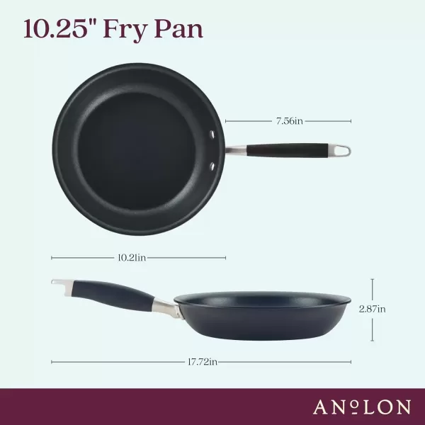 imageAnolon Advanced Home HardAnodized Nonstick Skillets 12Inch with Lid BronzeOnyx
