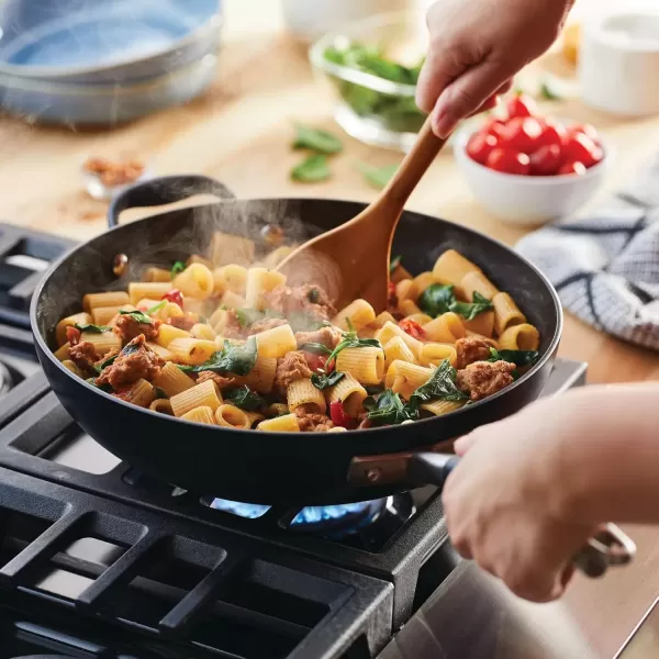 imageAnolon Advanced Home HardAnodized Nonstick Skillets 12Inch with Lid BronzeOnyx