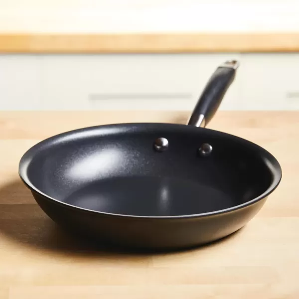 imageAnolon Advanced Home HardAnodized Nonstick Skillets 12Inch with Lid BronzeOnyx