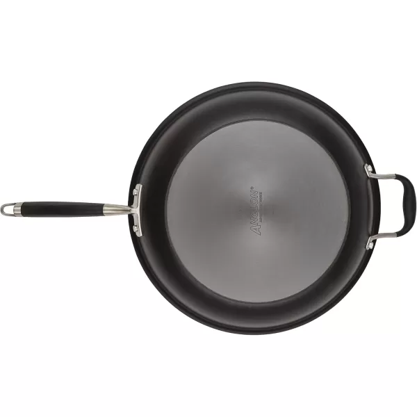 imageAnolon Advanced Home HardAnodized Nonstick Skillets 12Inch with Lid BronzeOnyx