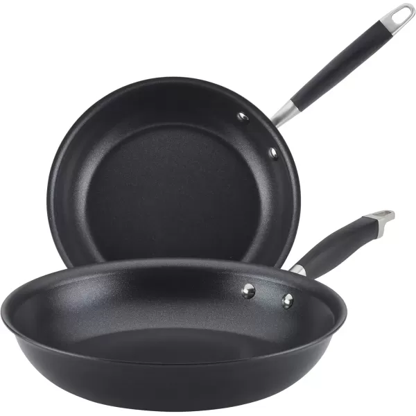 imageAnolon Advanced Home HardAnodized Nonstick Skillets 12Inch with Lid BronzeOnyx
