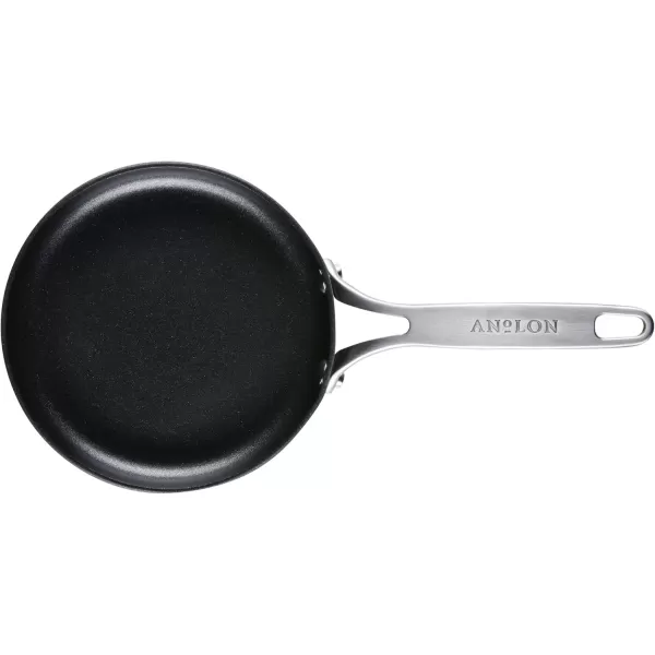 imageAnolon Hard Anodized Nonstick Mini SkilletFryingEgg Pan Stainless Steel Handle 65quot Gray