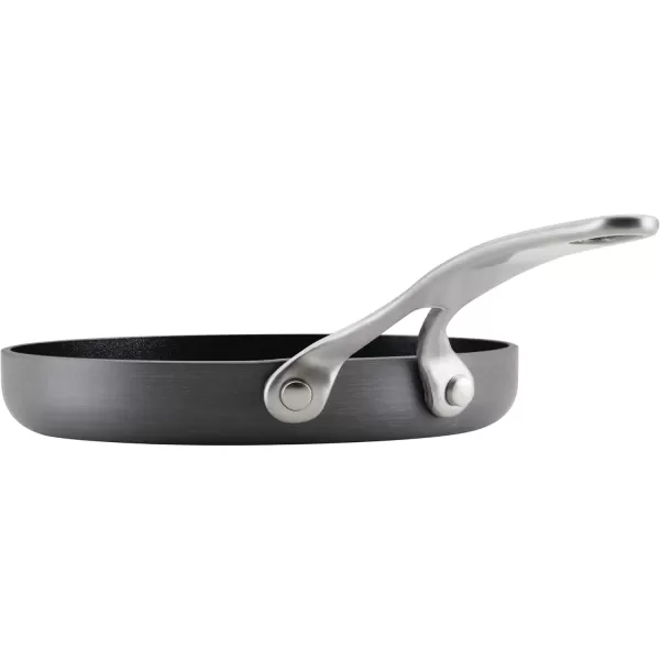 imageAnolon Hard Anodized Nonstick Mini SkilletFryingEgg Pan Stainless Steel Handle 65quot Gray