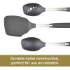 imageAnolon SureGrip Nonstick Nylon Solid Spoon Gray 1325Inch Tools and Gadgets  46283Tool Set 10 Piece