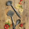 imageAnolon SureGrip Nonstick Nylon Solid Spoon Gray 1325Inch Tools and Gadgets  46283Tool Set 3 Piece