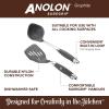 imageAnolon SureGrip Nonstick Nylon Solid Spoon Gray 1325Inch Tools and Gadgets  46283Tool Set 3 Piece