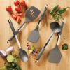 imageAnolon SureGrip Nonstick Nylon Solid Spoon Gray 1325Inch Tools and Gadgets  46283Tool Set 5 Piece