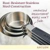 imageAnolon SureGrip Tools and Gadgets Magnetic Measuring Cup Set Stackable 4 Piece Stainless SteelMeasuring Cup Set