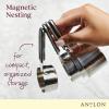 imageAnolon SureGrip Tools and Gadgets Magnetic Measuring Cup Set Stackable 4 Piece Stainless SteelMeasuring Cup Set