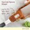 imageAnolon SureGrip Tools and Gadgets Magnetic Measuring Cup Set Stackable 4 Piece Stainless SteelMeasuring Spoon Set