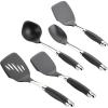 imageAnolon SureGrip Nonstick Nylon Solid Spoon Gray 1325Inch Tools and Gadgets  46283Tool Set 5 Piece