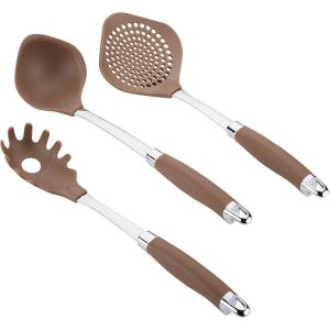 imageAnolon Gadgets Utensil Kitchen Pasta Cooking Tools Set 3 Piece Bronze Brown