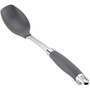 imageAnolon SureGrip Nonstick Nylon Solid Spoon Gray 1325Inch Tools and Gadgets  46283Solid Spoon