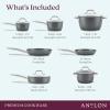 imageAnolon Accolade Forged Hard Anodized Nonstick Cookware Pots and Pans Set 12 Piece  Moonstone GrayCookware Set 12 Piece