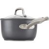 imageAnolon Accolade Forged Hard Anodized Nonstick Cookware Pots and Pans Set 12 Piece  Moonstone GraySaucepan 25 Quart