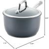 imageAnolon Accolade Forged Hard Anodized Nonstick Cookware Pots and Pans Set 12 Piece  Moonstone GraySaucepan 25 Quart
