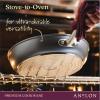 imageAnolon Accolade Forged Hard Anodized Nonstick Cookware Pots and Pans Set 12 Piece  Moonstone GraySkillet Set 10  12