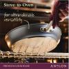 imageAnolon Accolade Forged Hard Anodized Nonstick Cookware Pots and Pans Set 12 Piece  Moonstone GrayWok 135