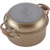 imageAnolon Advanced Home HardAnodized Nonstick Two Step Meal Set 5 Qt Dutch Oven ampamp 10quot Everything Pan Lid Bronze2Piece Cookware Set 5 Quart  10 Inch