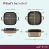imageAnolon Advanced Home HardAnodized Nonstick Two Step Meal Set 5 Qt Dutch Oven ampamp 10quot Everything Pan Lid Bronze7 Quarts