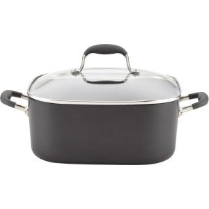 imageAnolon Advanced Hard Anodized Nonstick Casserole DishCasserole Pan with Lid  7 Quart Graphite GrayGray