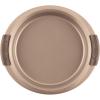imageAnolon Advanced Nonstick Bakeware Layer Cake Pan Set with Silicone Grips 9quot Round Set of 2 BronzeBronze