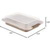 imageAnolon Advanced Nonstick Bakeware Layer Cake Pan Set with Silicone Grips 9quot Round Set of 2 BronzeBronze