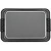 imageAnolon Advanced Nonstick Bakeware Layer Cake Pan Set with Silicone Grips 9quot Round Set of 2 BronzeGray