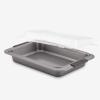 imageAnolon Advanced Nonstick Bakeware Layer Cake Pan Set with Silicone Grips 9quot Round Set of 2 BronzeGray