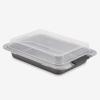 imageAnolon Advanced Nonstick Bakeware Layer Cake Pan Set with Silicone Grips 9quot Round Set of 2 BronzeGray