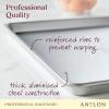 imageAnolon ProBake Aluminized Steel Bakeware Set 6 Piece  Silver2Piece Sheet Pan Set